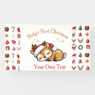 Babies First Christmas Banner