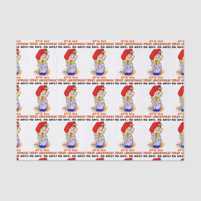 Babies First Christmas Tissue Paper (Front)