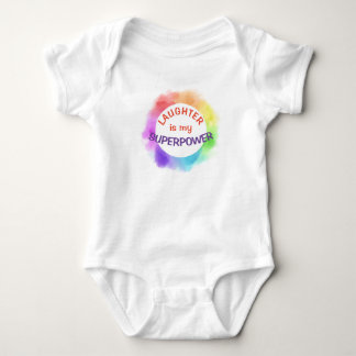 babie's laughter SUPERPOWER bodysuit