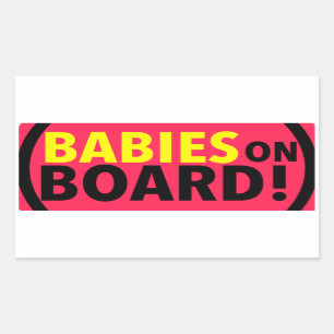 Babies On Board Print Sticker