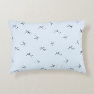 Babies: Swallows/Blue (AP.SW.B.) - Accent Pillow