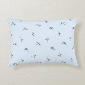Babies: Swallows/Blue (AP.SW.B.) -  Accent Pillow