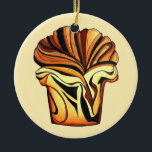 Babka Chocolate Bread Slice Loaf Jewish Bakery Ceramic Ornament<br><div class="desc">Design features an original illustration of a slice of chocolate babka bread, a sweet braided bread popular in Israel, Poland, Ukraine, and Eastern Europe, as well as in American Jewish cuisine. A loaf of babka is a classic bakery staple! Ideal for your favourite foodie. This braided babka slice design is...</div>