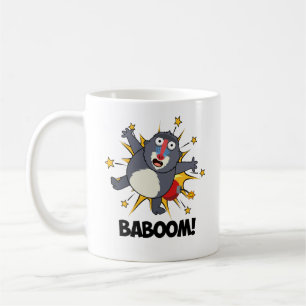 Baboom Funny Exploding Baboon Pun  Coffee Mug