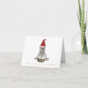 Baboon de Noël avec gâteau de Noël