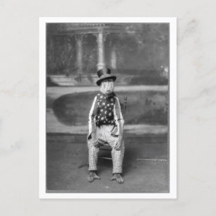 Baboon Dressed Up in Clothes Vintage Postcard