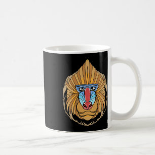 Baboon Face Halloween Scary Baboon Monkey  Coffee Mug