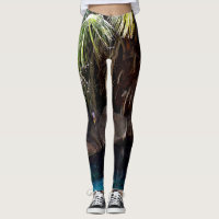 Baboon In Paradise, Ladies Leggings