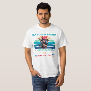 Baboon Love: Valentine’s Day Tee with No Monkey Bu