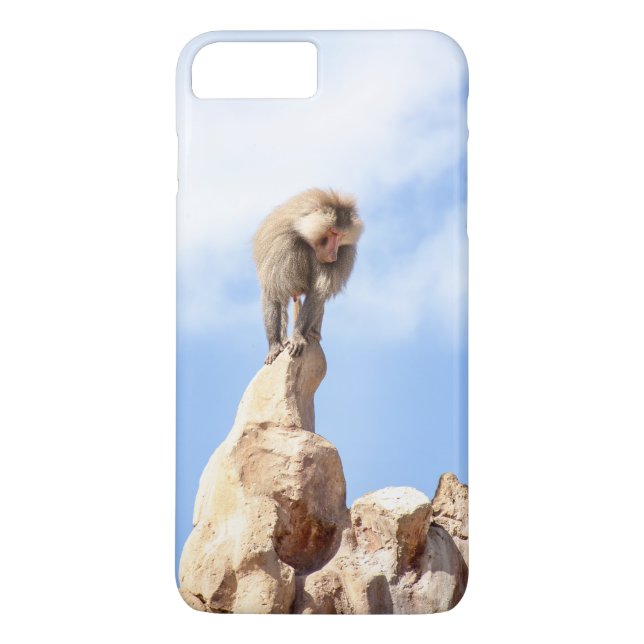 Baboon monkey on top of a mountain Case-Mate iPhone case (Back)