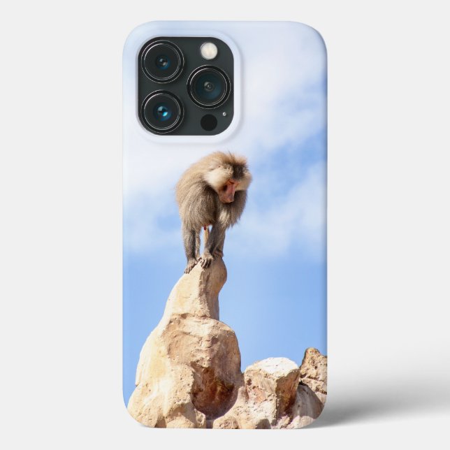 Baboon monkey on top of a mountain Case-Mate iPhone case (Back)
