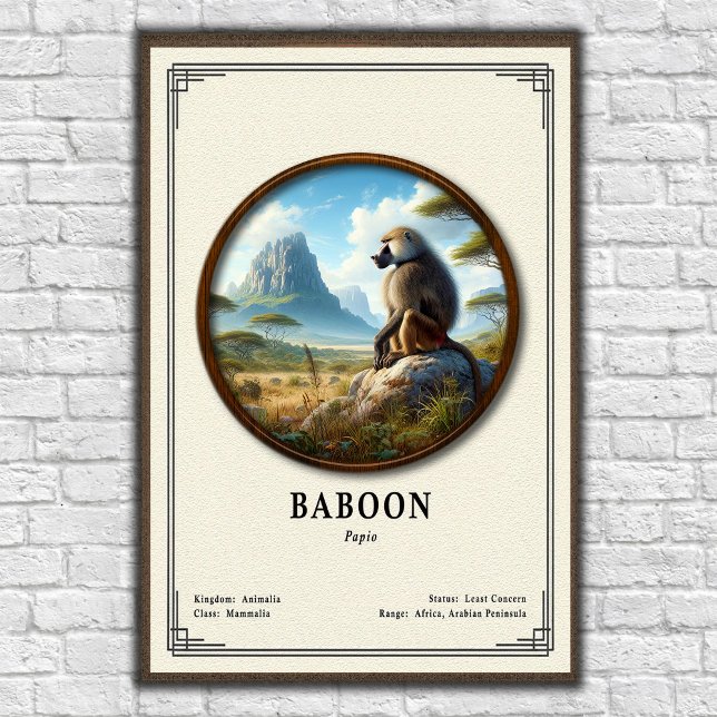 Baboon Zoology Series Poster (Creator Uploaded)