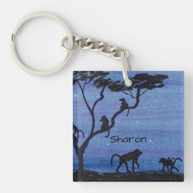 Baboons Keychain (Front)