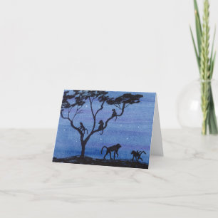 Baboons Thank You Card