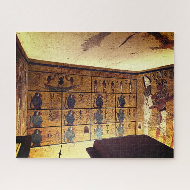 Baboons Tutankhamun's Tomb Jigsaw Puzzle (Horizontal)