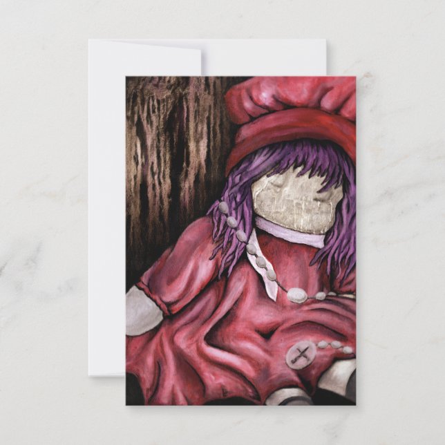 babtized. baby doll. invitation (Front)