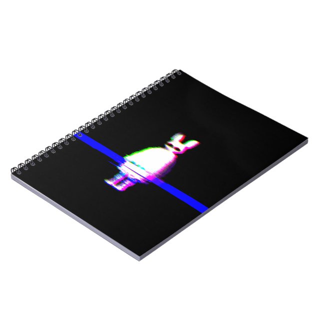 Babu Glitchcore Spiral Notebook (Left Side)
