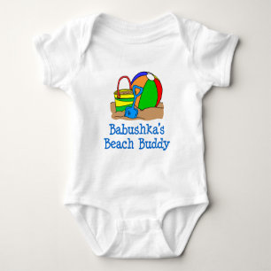 Babushka Beach Buddy Baby Bodysuit