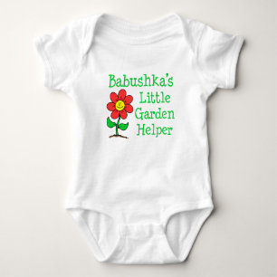 Babushka Little Garden Helper Baby Bodysuit