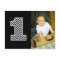 Baby 1st Birthday Chevron Thanks Photo Postcard