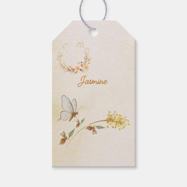 Baby 1st birthday gift tags  (Front)