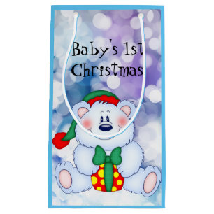 Baby 1st Christmas (Boy) Small Gift Bag