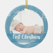 Baby 1st First Christmas Snowflake Adorable 