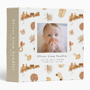 Baby 1st Year Photo Album Boho Baby Toys Binder