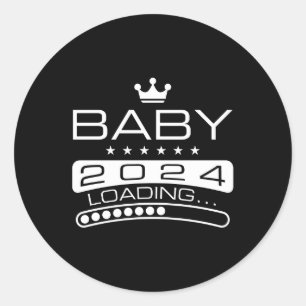 Baby 2024 Loading Classic Round Sticker