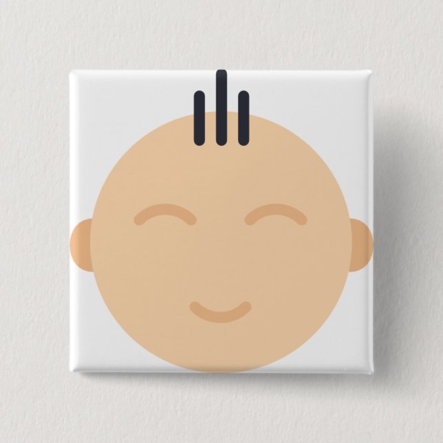 baby 2 inch square button (Front)