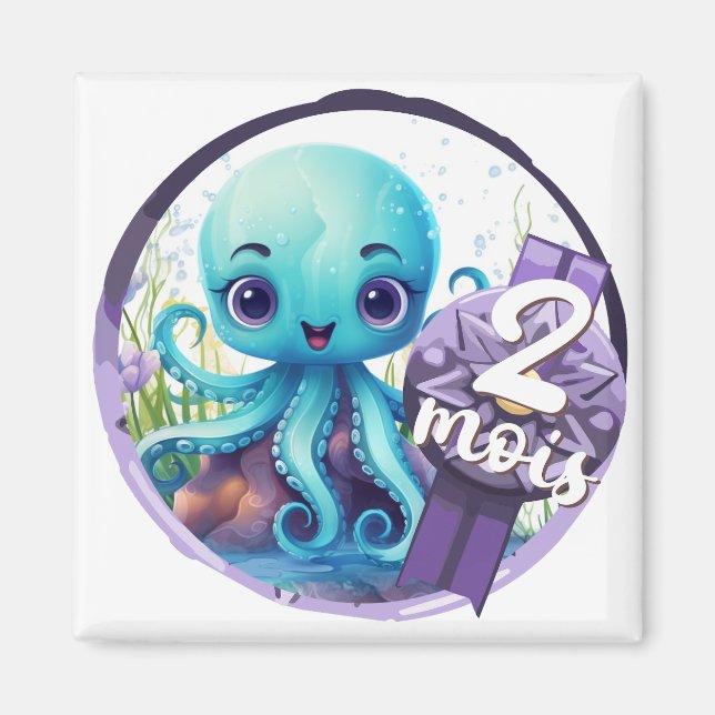 Baby - 2 months also magnet (Front)