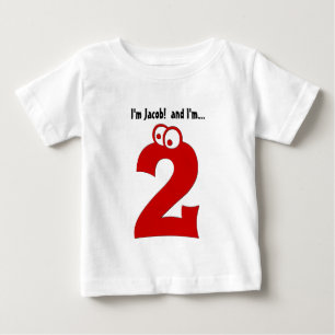 Baby 2nd Birthday Big Number Two Year Old T-Shirt