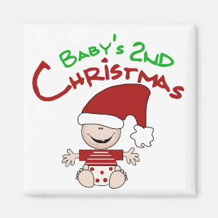 Baby 2nd Christmas Tshirts and Gifts Magnet