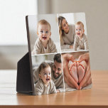 Baby 4 Photo Collage Picture Instagram Plaque<br><div class="desc">Capture your baby’s cutest moments with this Baby 4-Photo Collage Instagram-Style Plaque, designed to showcase four special photos in a clean, social-inspired grid layout. Perfect for nurseries, desks, or gifting to grandparents, this personalized plaque brings charm and modern style to any space. Add your baby’s name, birthdate, or a sweet...</div>