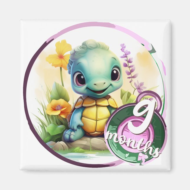 Baby - 9 months too magnet (Front)