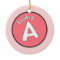 "Baby A" Personalized Ornament for Multiples