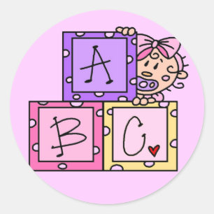 Baby ABC Tshirts and Gifts Classic Round Sticker