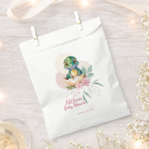Baby Alligator Hatching Floral Baby Shower Favour Bag