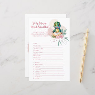 Baby Alligator Hatching Floral Word Scramble Game