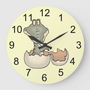 Baby Alligator Hatching Wall Clock
