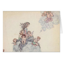 Baby and Angel on Cloud Andersen’s Fairy Tales