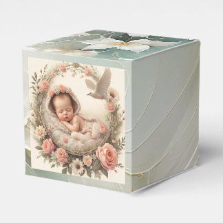 Baby and birds favor box