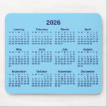 Baby and Dark Blue 2026 Calendar Mouse Pad<br><div class="desc">Looking for a sleek and stylish way to keep track of your days? Check out this baby and dark blue 2026 calendar mousepad! It makes a great gift for anyone who loves to stay organized. Plus, it's a great way to show off your personality and make your desk look unique...</div>