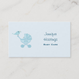 Baby and Mommy Bluebirds Calling Card
