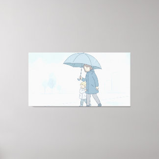 Baby and Mother Canvas Print