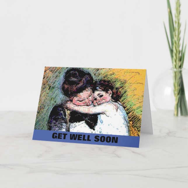 Baby and Mother Get Well Announcement (Front)