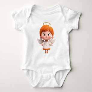 Baby Angel – Cute Cartoon Angel with Halo for Kids Bodysuit