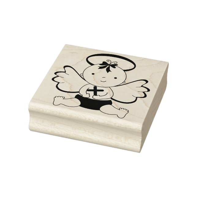 Baby Angel Rubber Stamp (Stamp)