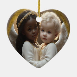 baby angels ceramic ornament