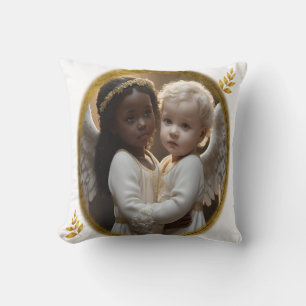Baby Angels Throw Pillow